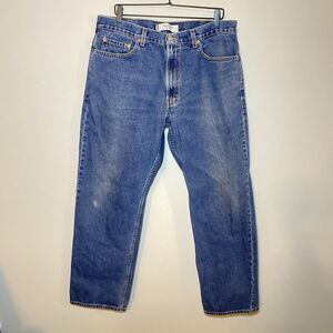Vintage Y2K Levi 505 Jeans Men's 38x32 Blue Medium Wash Denim 100% Cotton 2003